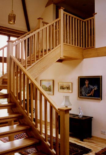Ash Open Riser Staircase