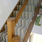 Oak Staircase with Glass Balustrading