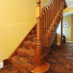 Sapele Cut String Staircase