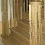 American White Oak Cut String Staircase