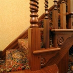 Sapele Cut String Staircase