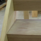 Open Riser Staircase with Oak Treads