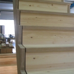 Oak with Glass Balustrading out of string
