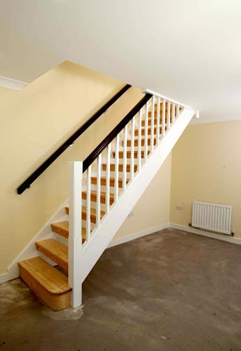 Open Riser Staircase