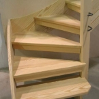 Open Riser Staircase in Factory